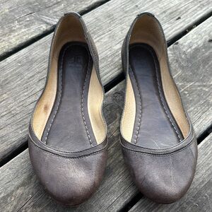 Frye Dark Brown Leather Flats